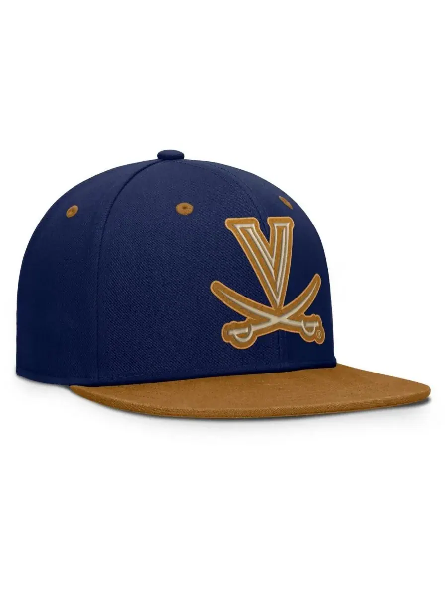 Fanatics Мужская кепка Virginia Cavaliers NoBo темно-синего/коричневого цвета — изображение 2 из 4, темно-синий коричневый
