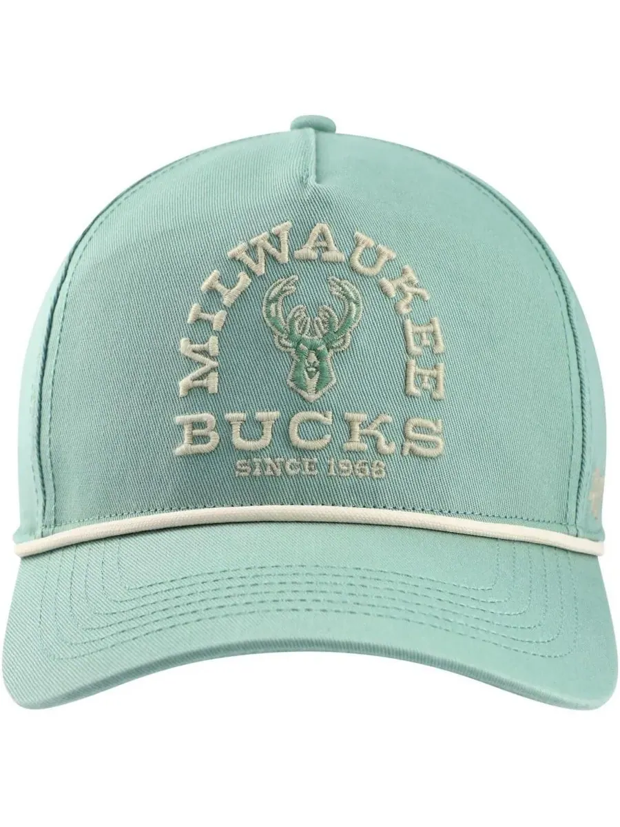 '47 Brand Мужская зеленая кепка Milwaukee Bucks Canyon Ranchero Hitch с регулируемым размером и — изображение 3 из 4, зеленый