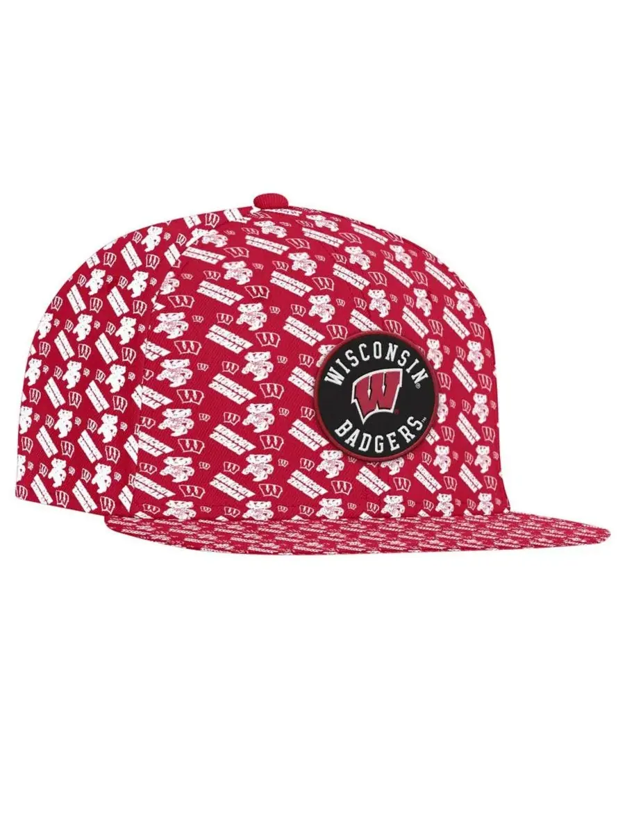 Under Armour Мужская красная бейсболка Wisconsin Badgers Gameday ArmourFuse Snapback — изображение 3 из 4, красный