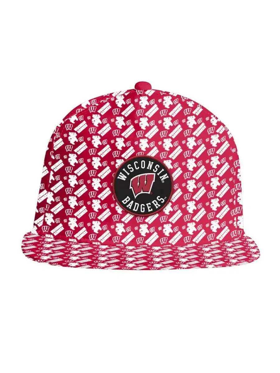 Under Armour Мужская красная бейсболка Wisconsin Badgers Gameday ArmourFuse Snapback — изображение 4 из 4, красный
