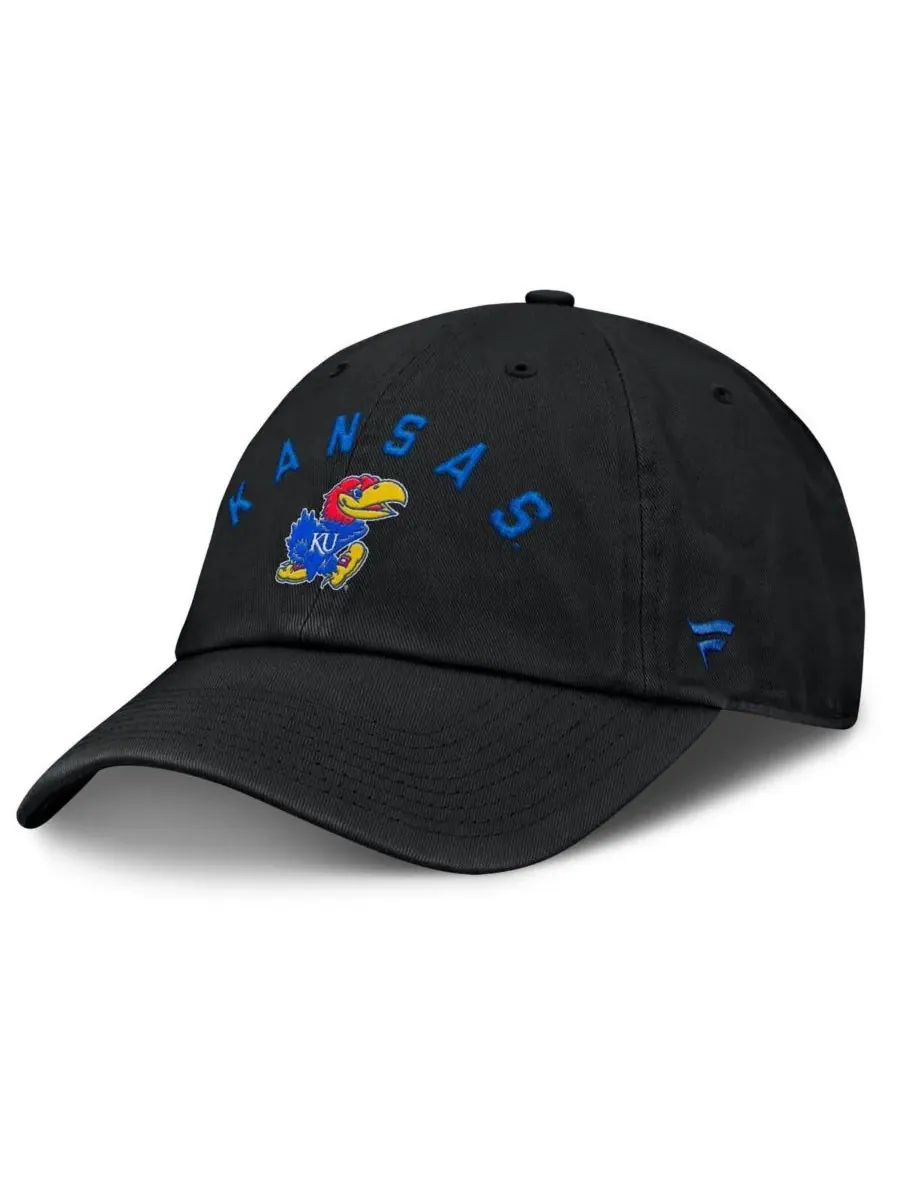 Fanatics Мужская черная регулируемая кепка Kansas Jayhawks Myth — изображение 1 из 4, черный