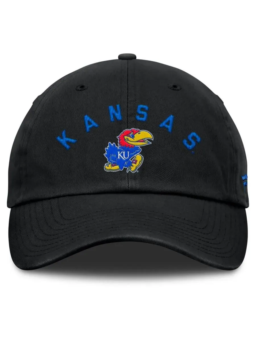 Fanatics Мужская черная регулируемая кепка Kansas Jayhawks Myth — изображение 2 из 4, черный