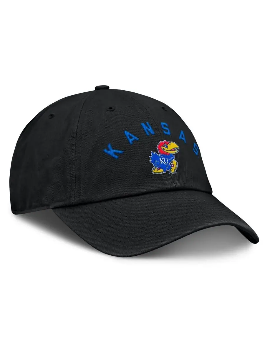 Fanatics Мужская черная регулируемая кепка Kansas Jayhawks Myth — изображение 3 из 4, черный