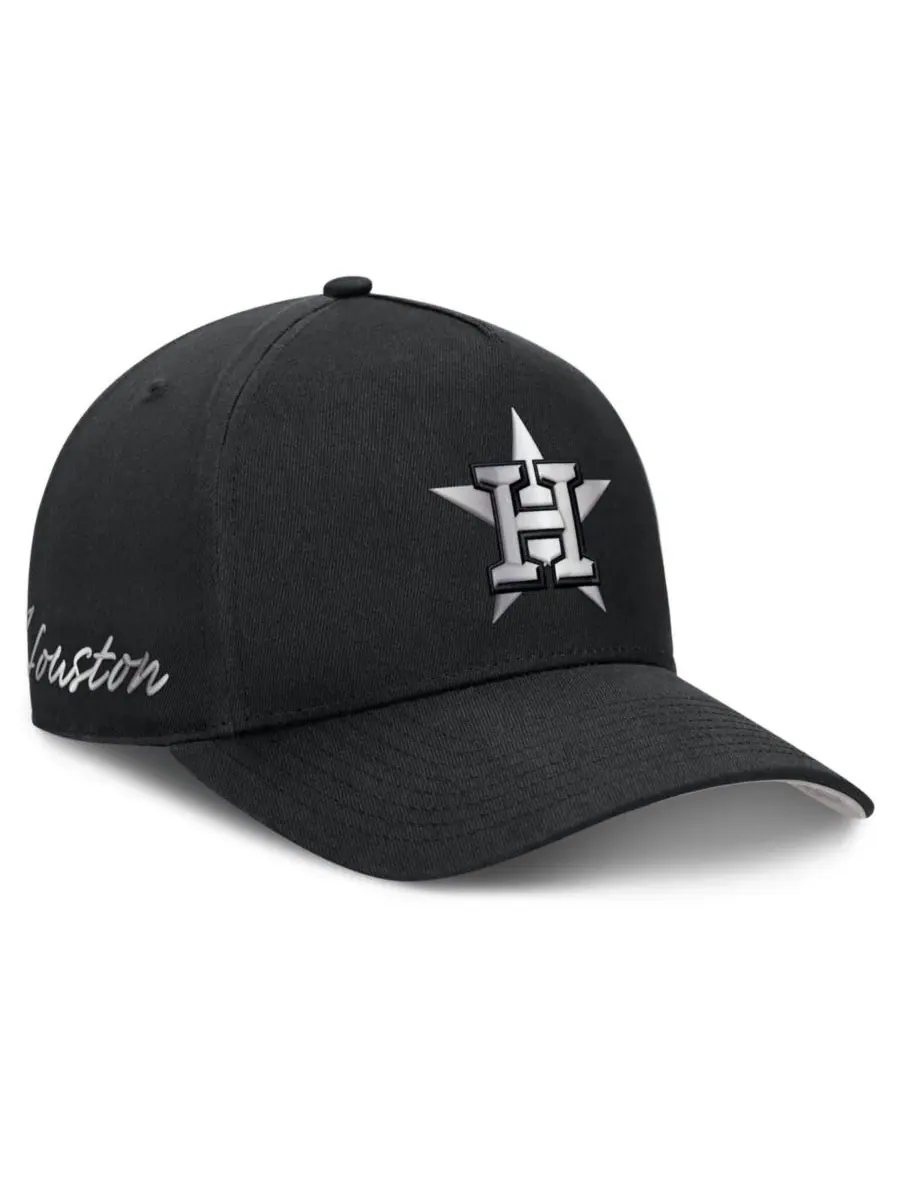 Бейсболка Houston Astros Rise Dri-FIT A-Frame Nike — изображение 1 из 5, черный серый
