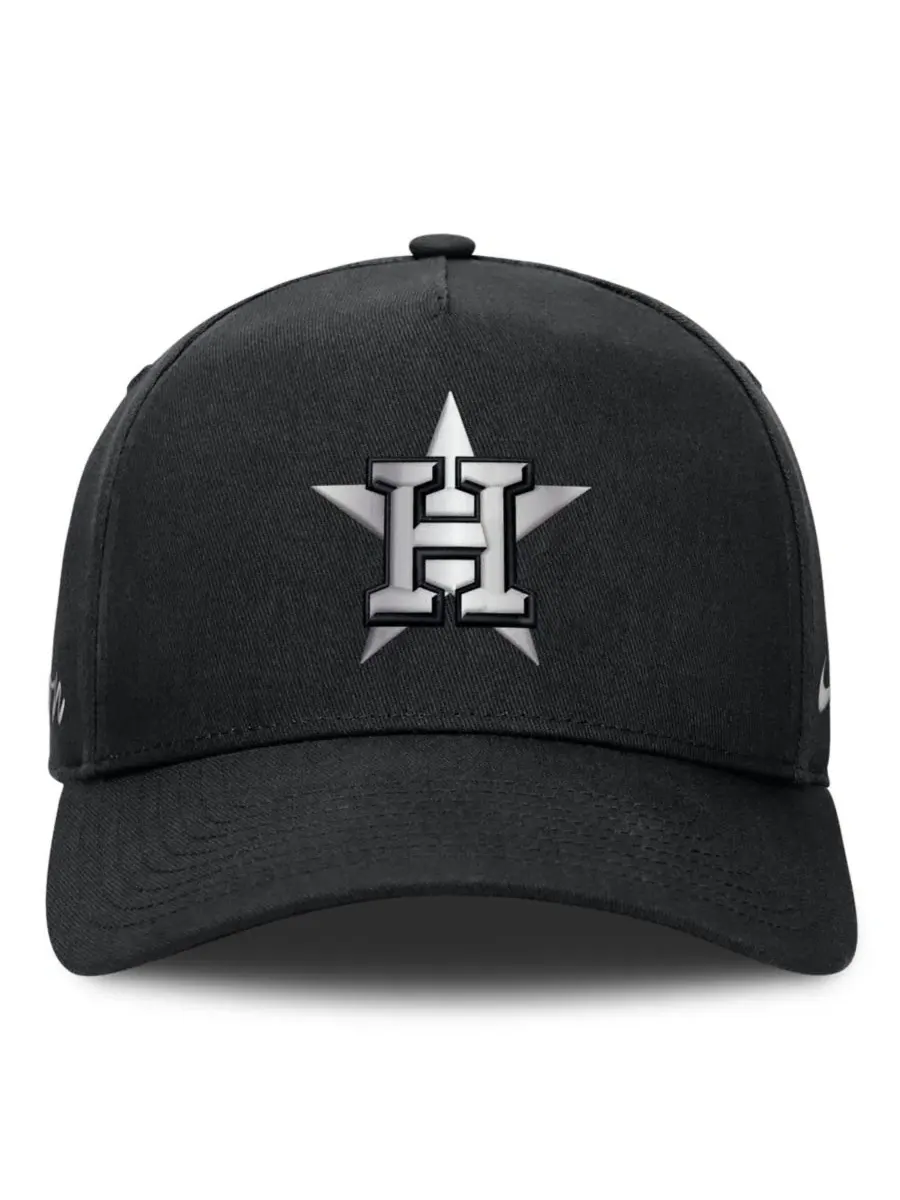 Бейсболка Houston Astros Rise Dri-FIT A-Frame Nike — изображение 2 из 5, черный серый