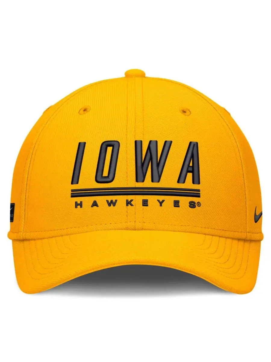 Кепка Nike Game Day Rise Swooshflex, Iowa Hawkeyes — изображение 2 из 4, золото
