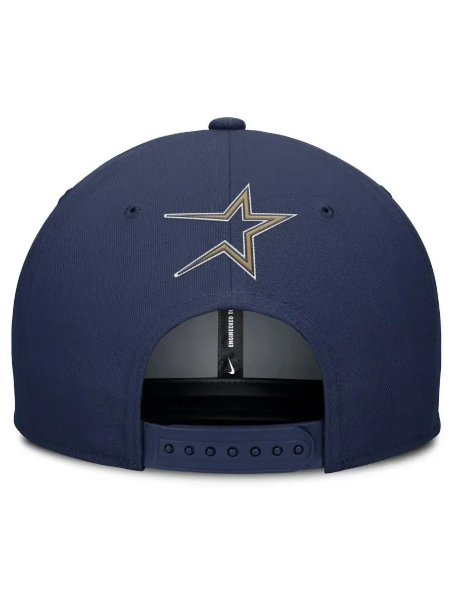 Nike Мужская серо-синяя бейсболка Houston Astros Pro Performance Snapback — изображение 2 из 4, серый темно-синий