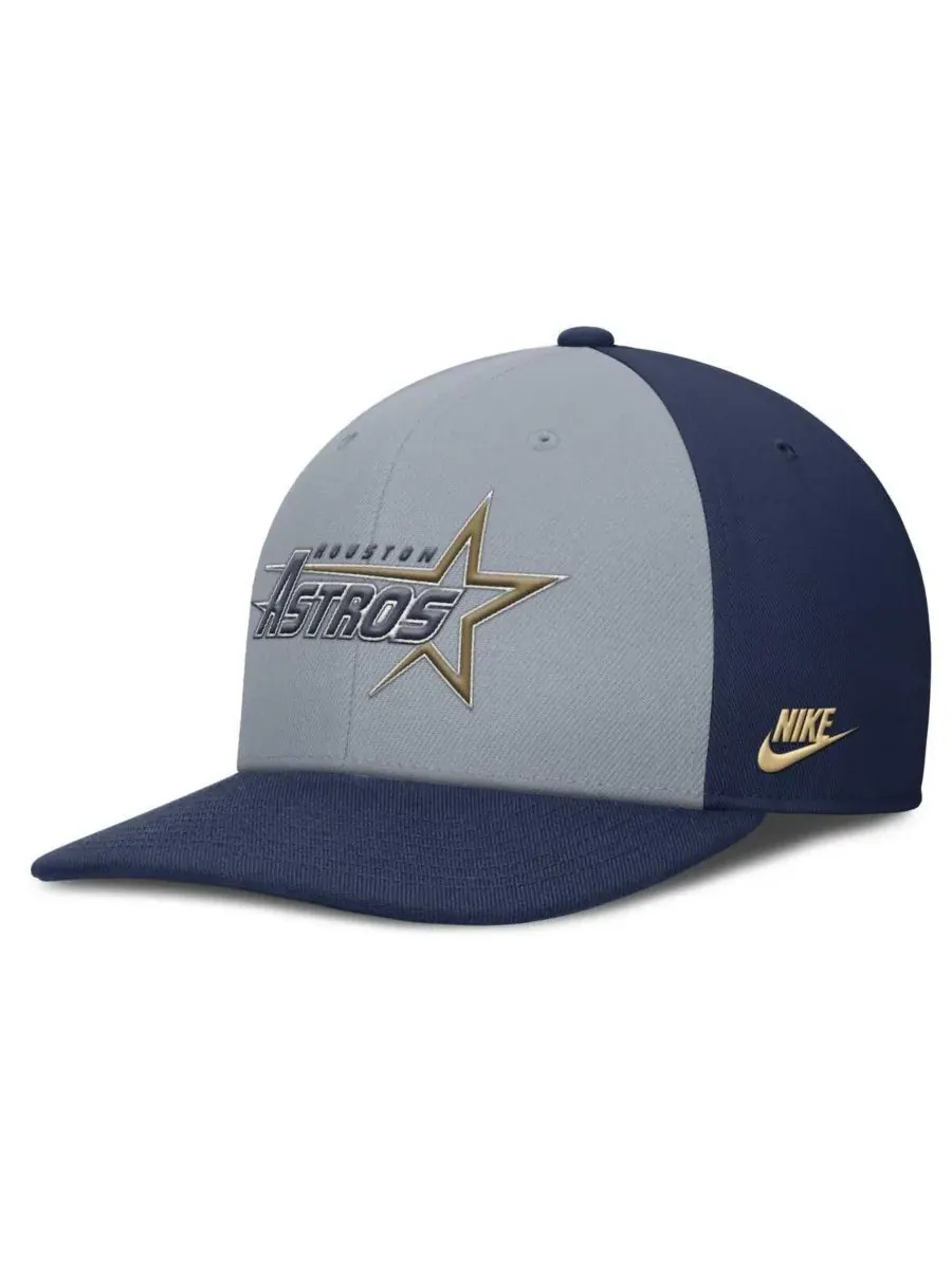 Nike Мужская серо-синяя бейсболка Houston Astros Pro Performance Snapback — изображение 3 из 4, серый темно-синий