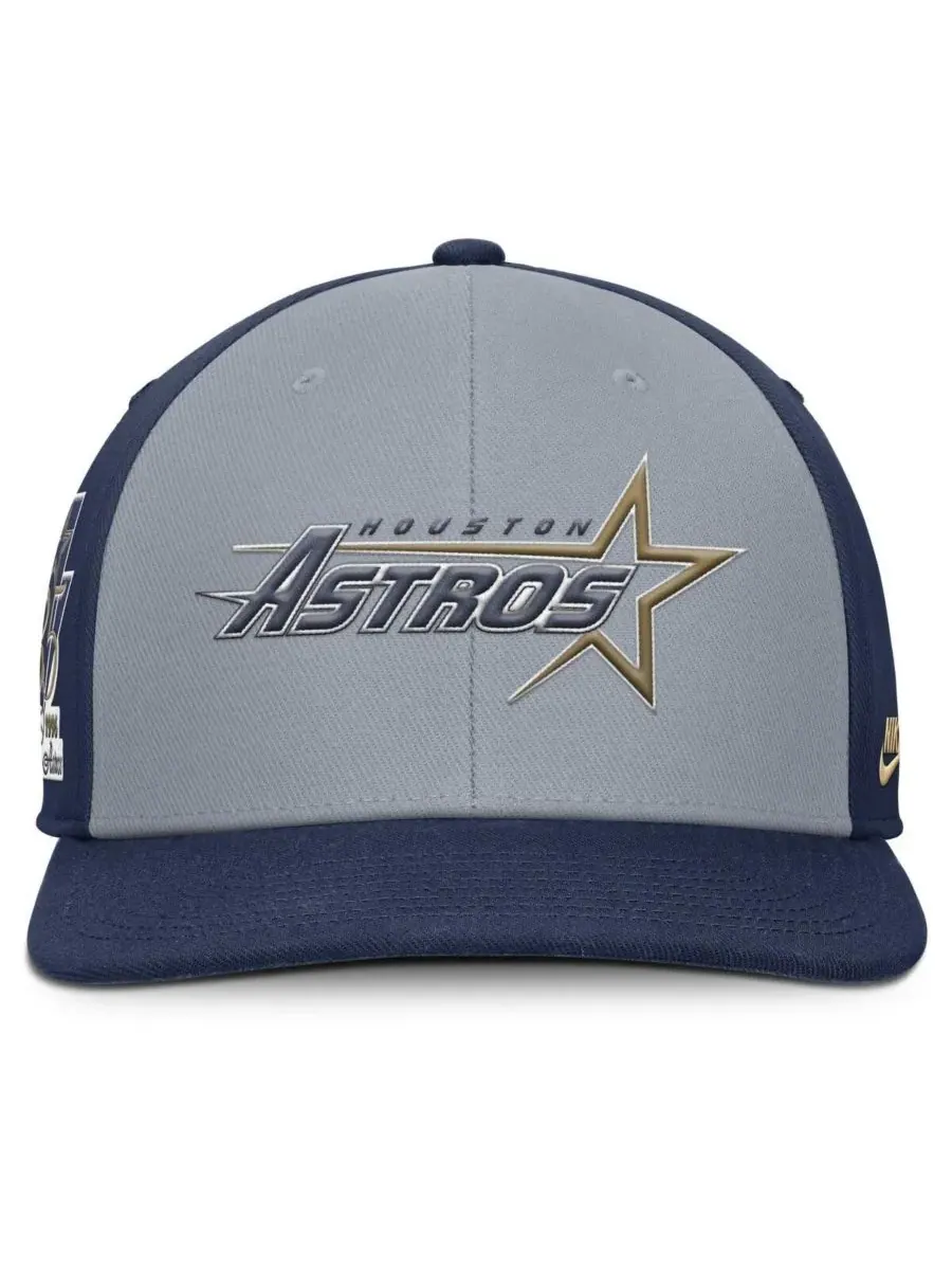 Nike Мужская серо-синяя бейсболка Houston Astros Pro Performance Snapback — изображение 4 из 4, серый темно-синий