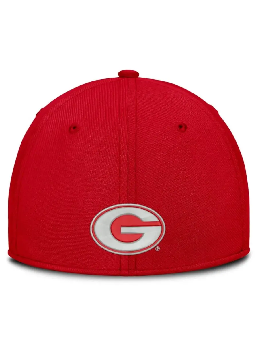 Кепка Nike Georgia Bulldogs Rise On-Field SwooshFlex Dri-FIT Flex — изображение 3 из 4, красный