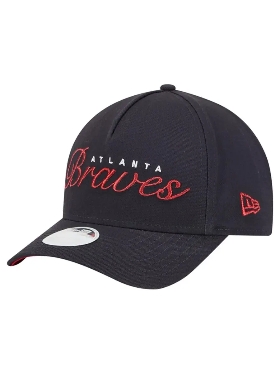 Кепка New Era Atlanta Braves Metallic A-Frame 9FORTY — изображение 1 из 5, темно-синий