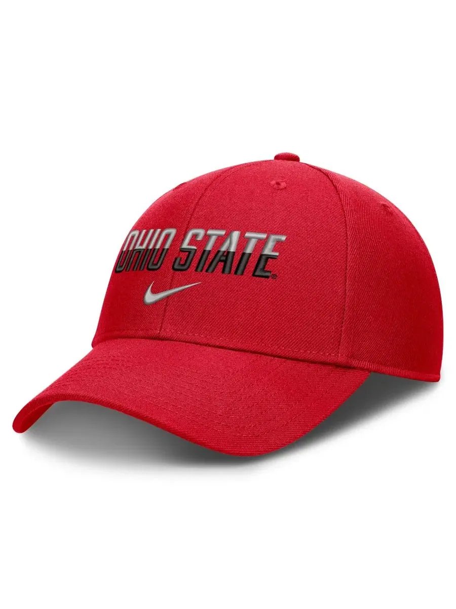 Бейсболка Nike с вышитым словом Ohio State Buckeyes — изображение 1 из 4, алый