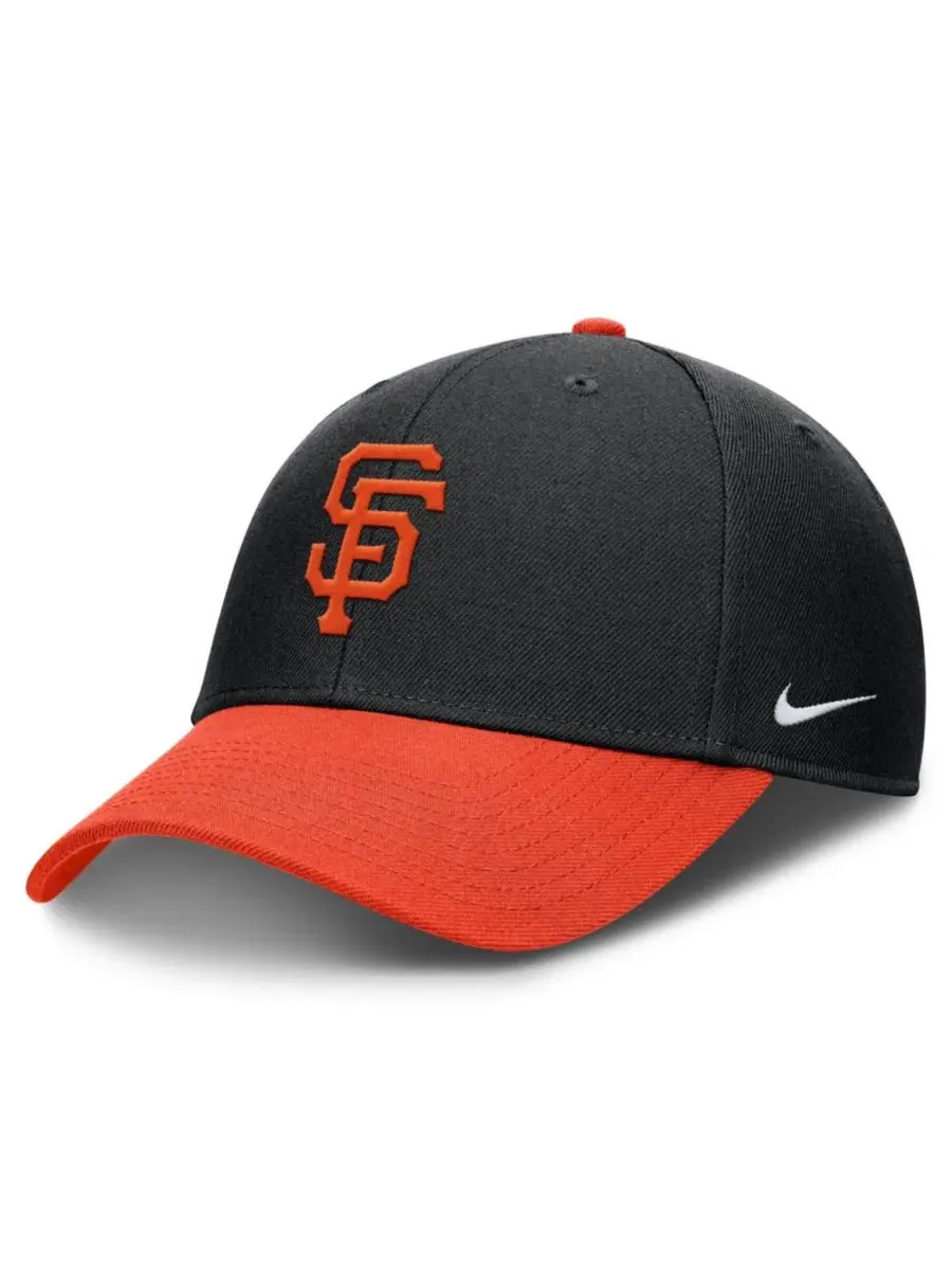 Кепка Dri-FIT Club Adjustable San Francisco Giants Nike — изображение 1 из 4, черный оранжевый