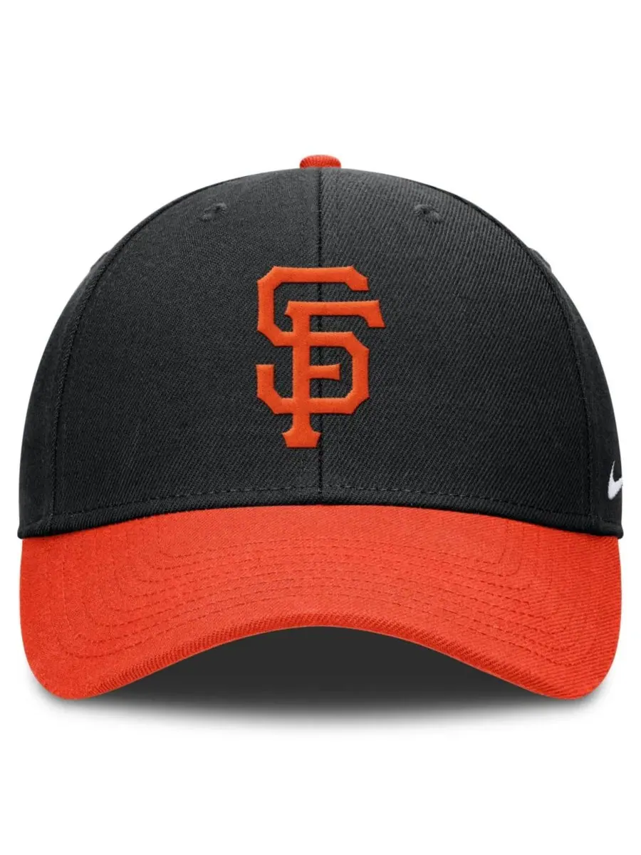 Кепка Dri-FIT Club Adjustable San Francisco Giants Nike — изображение 2 из 4, черный оранжевый