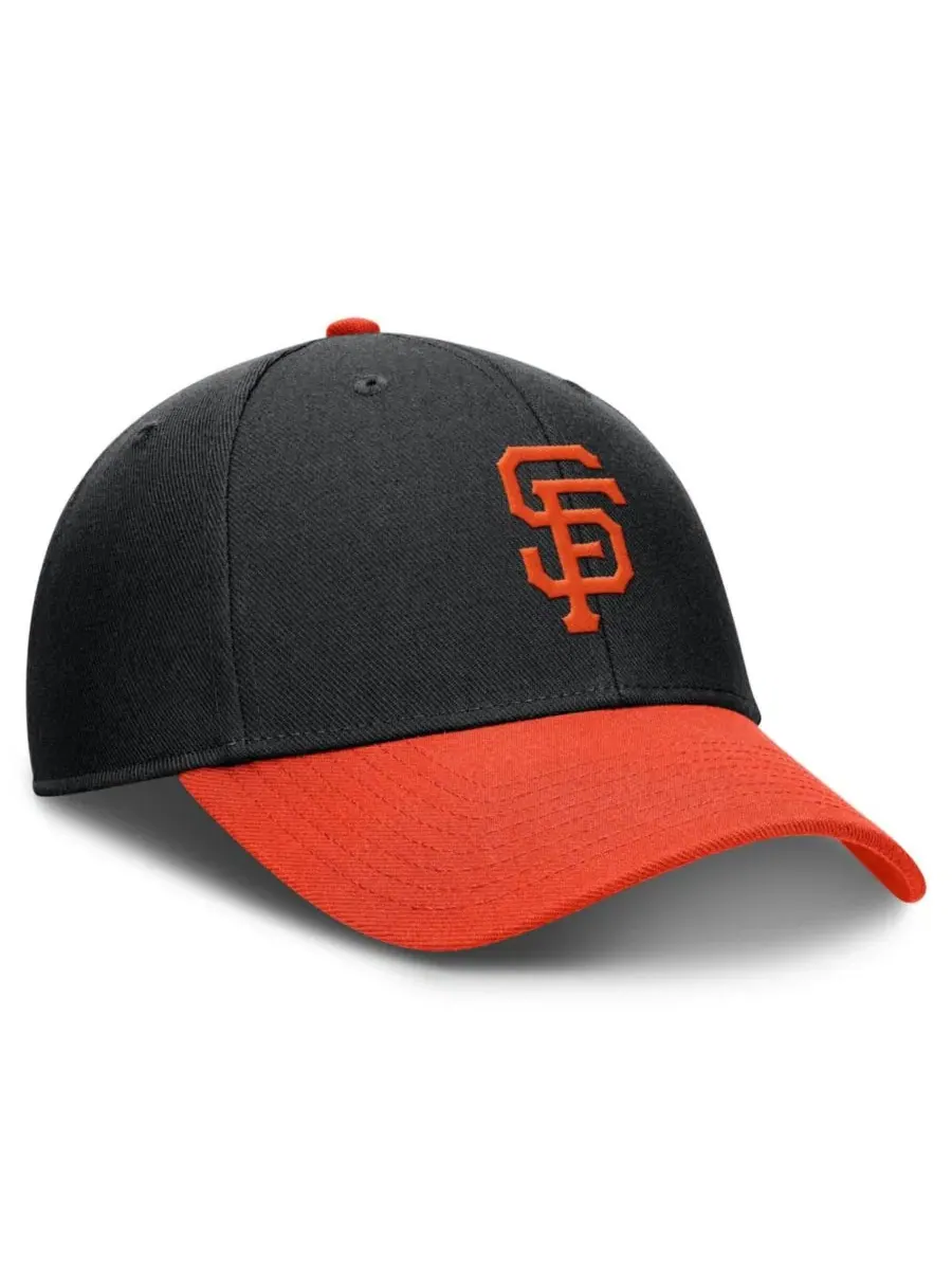 Кепка Dri-FIT Club Adjustable San Francisco Giants Nike — изображение 3 из 4, черный оранжевый