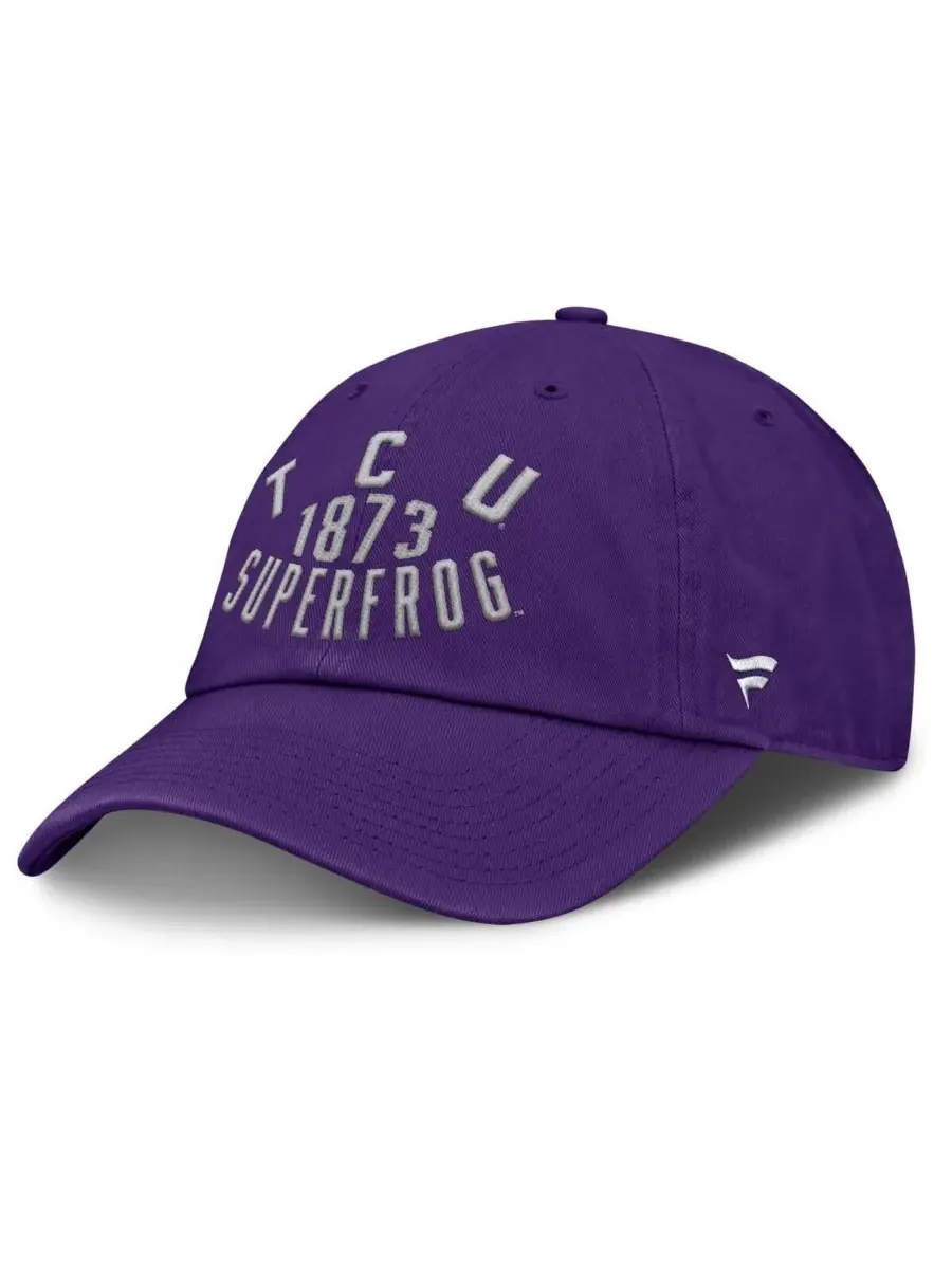 Fanatics Мужская фиолетовая регулируемая кепка TCU Horned Frogs Archer — изображение 3 из 4, фиолетовый