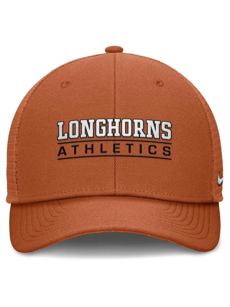 Nike Мужская регулируемая кепка Texas Longhorns оранжевого цвета с символикой команды Texas — изображение 4 из 4, оранжевый