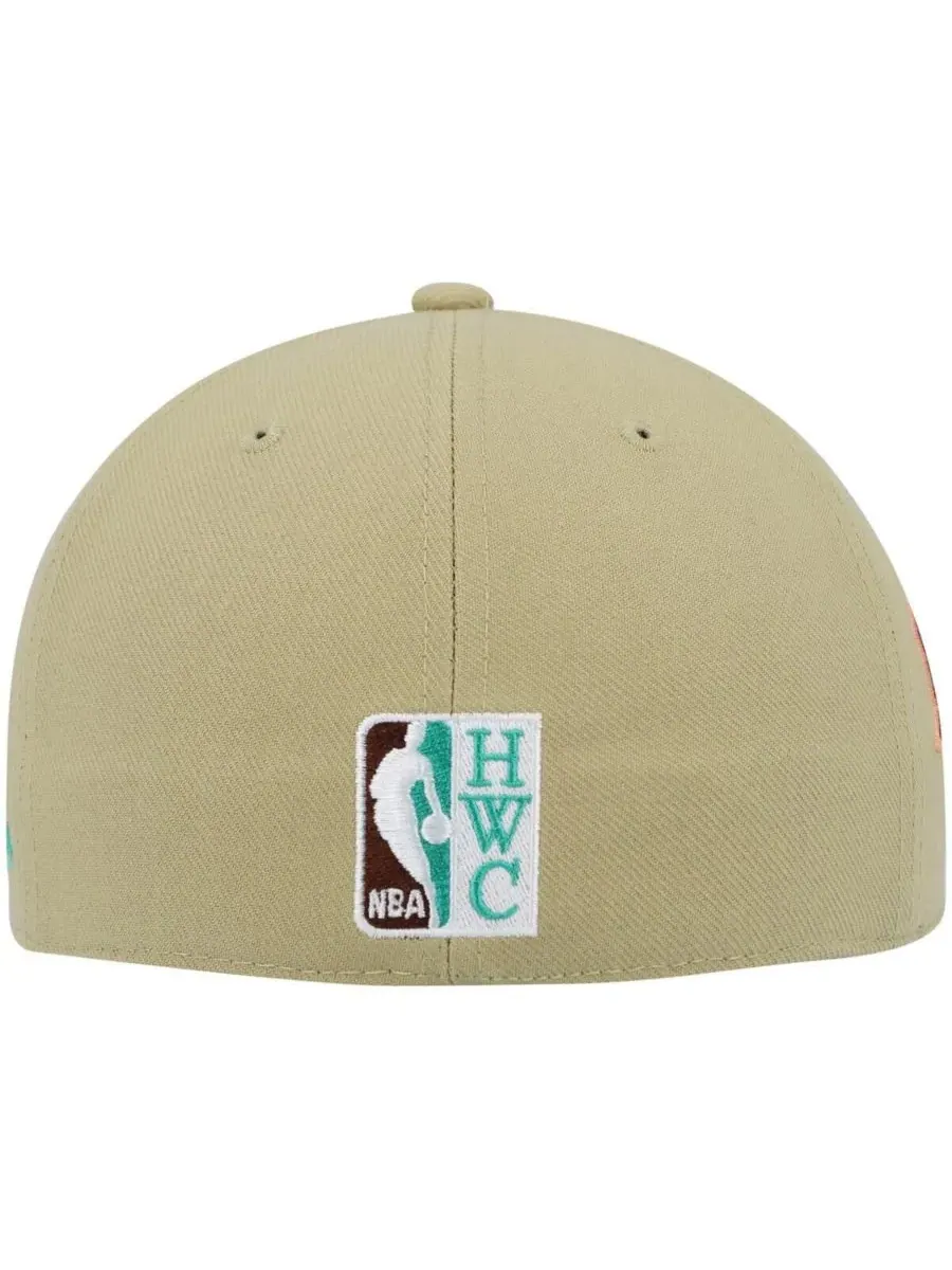 Mitchell & Ness Мужская бейсболка цвета хаки New Jersey Nets 35th Anniversary Hardwood Classics — изображение 2 из 5