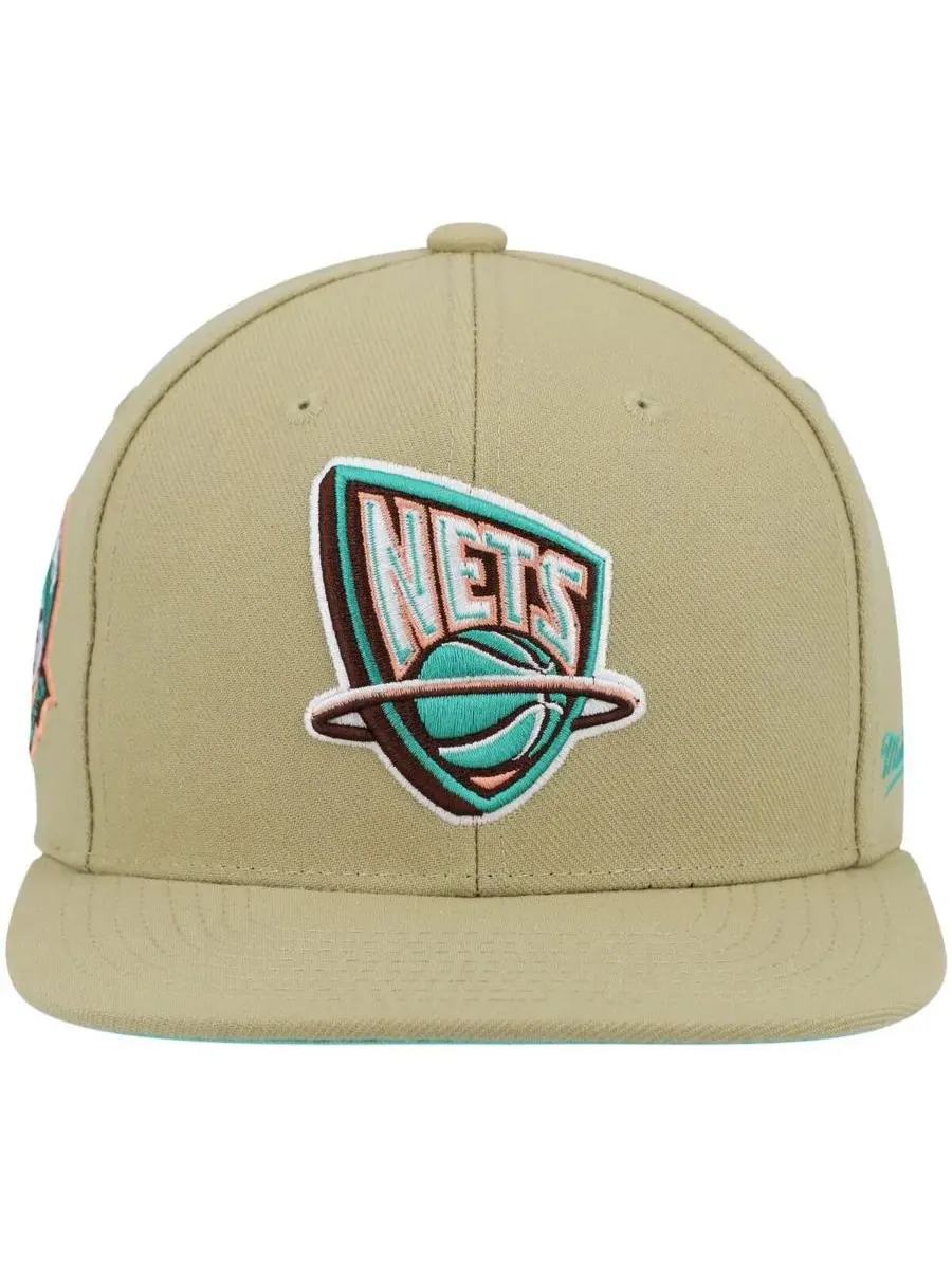 Mitchell & Ness Мужская бейсболка цвета хаки New Jersey Nets 35th Anniversary Hardwood Classics — изображение 5 из 5