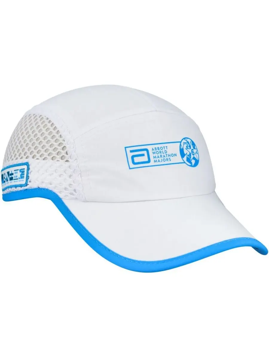 BOCO Gear Мужская и женская белая сетчатая регулируемая кепка для бега World Marathon Majors — изображение 3 из 4, белый
