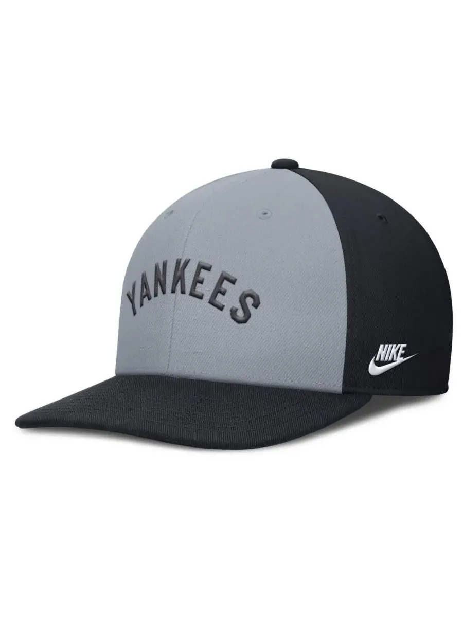 Nike Мужская серо-синяя бейсболка New York Yankees Pro Performance Snapback — изображение 3 из 4, серый темно-синий
