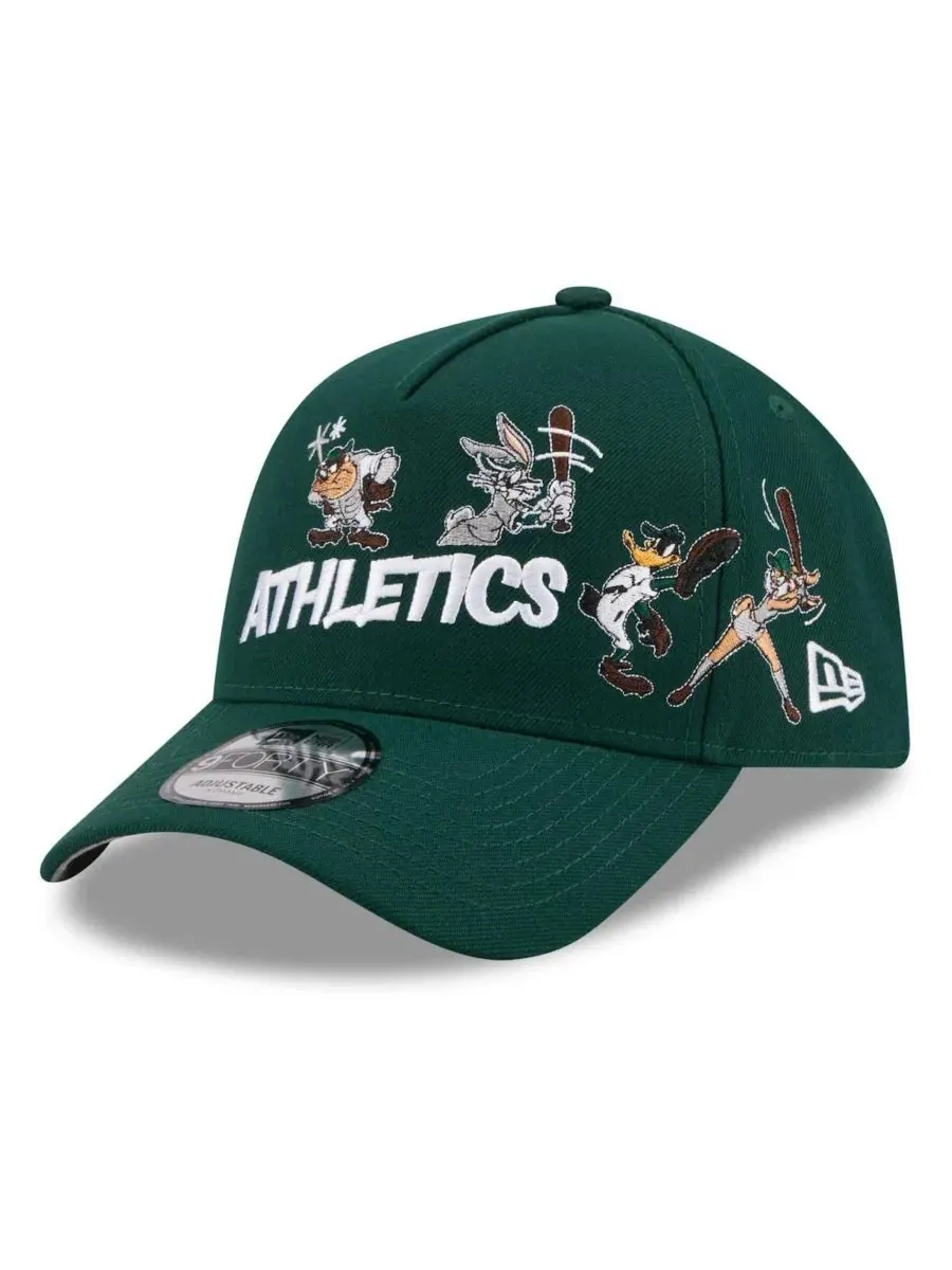 Кепка с козырьком, Athletics и Looney Tunes New Era — изображение 1 из 3, зеленый