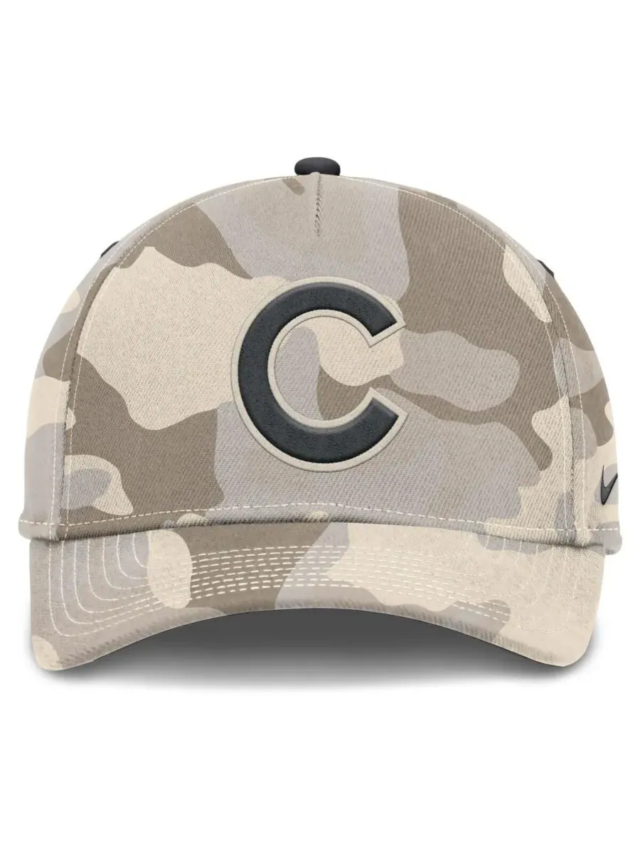 Nike Мужская кепка Chicago Cubs с камуфляжным рисунком и регулируемой высотой — изображение 2 из 5, прозрачный