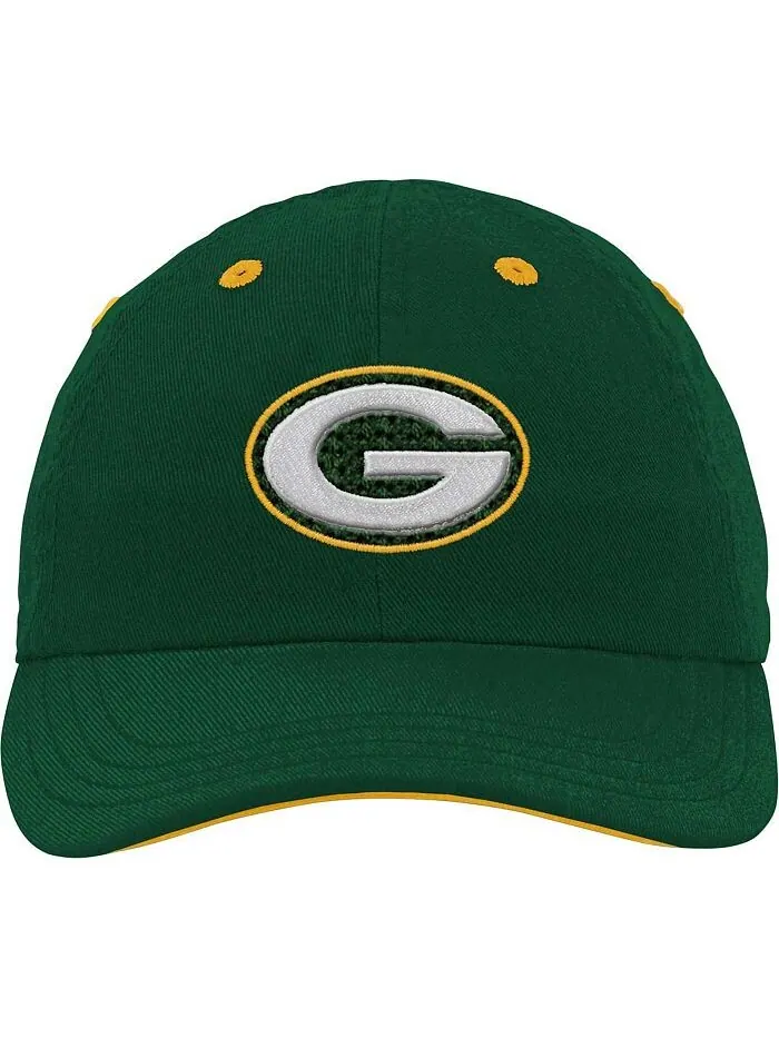 Зеленая гибкая шапка Green Bay Packers Team для мальчиков и девочек Outerstuff — изображение 2 из 2, зеленый