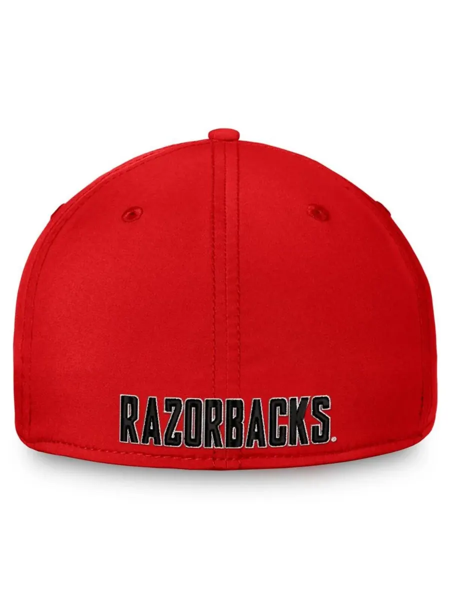 Мужская бейсболка Cardinal Arkansas Razorbacks Reflex 2.0 Flex Fit Top of the World — изображение 3 из 4, красный
