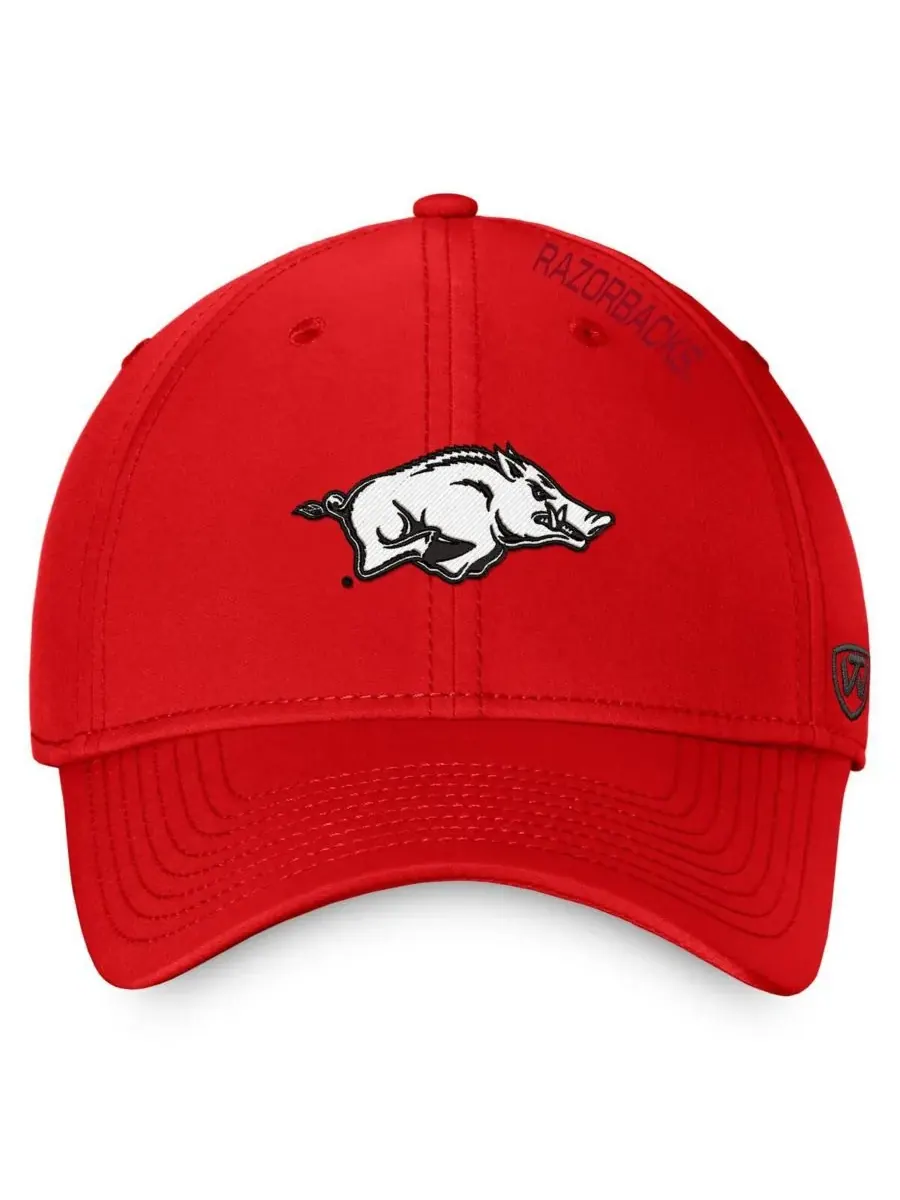 Мужская бейсболка Cardinal Arkansas Razorbacks Reflex 2.0 Flex Fit Top of the World — изображение 4 из 4, красный