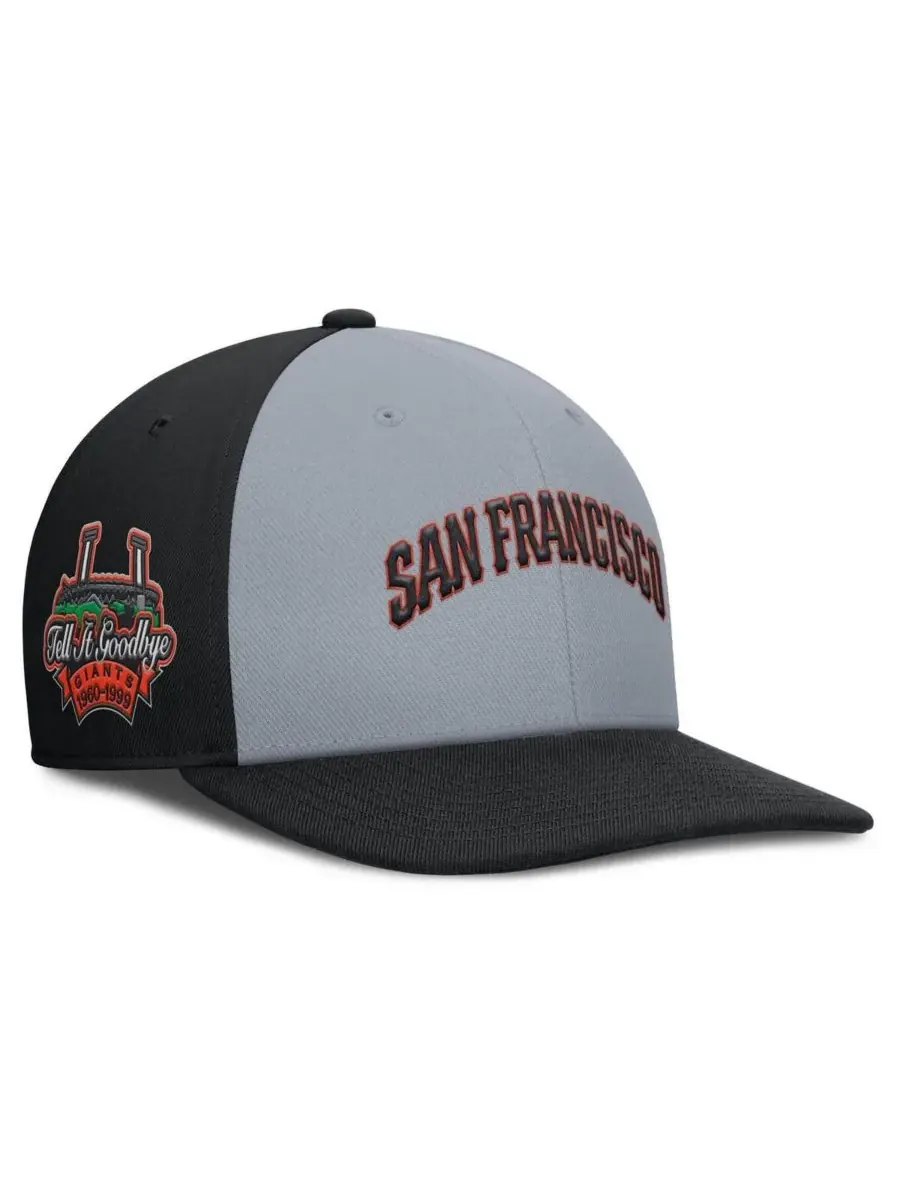 Nike Мужская серо-черная бейсболка San Francisco Giants Pro Performance Snapback — изображение 1 из 4, серый черный