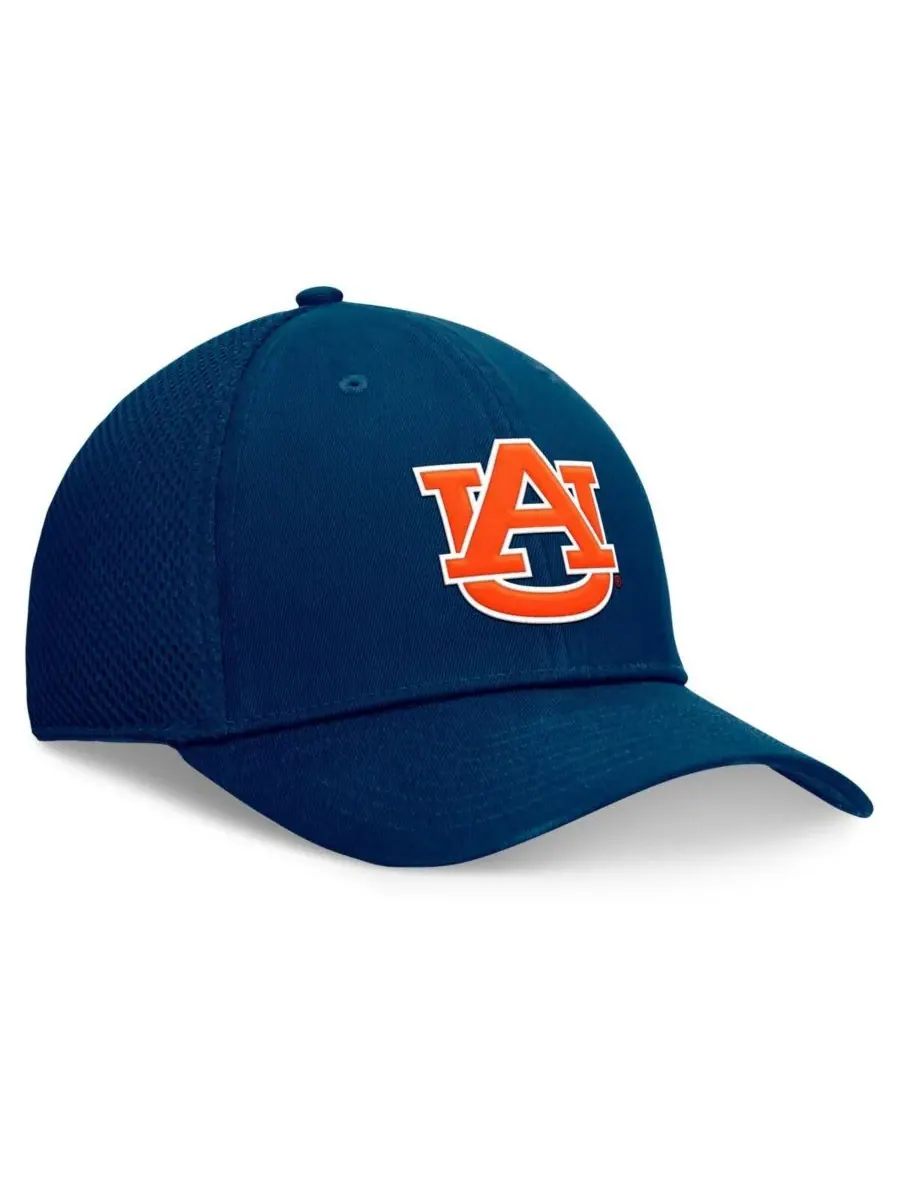 Top of the World Мужская темно-синяя кепка-снеппер Auburn Tigers Spacer Flex Hat — изображение 2 из 4, темно-синий