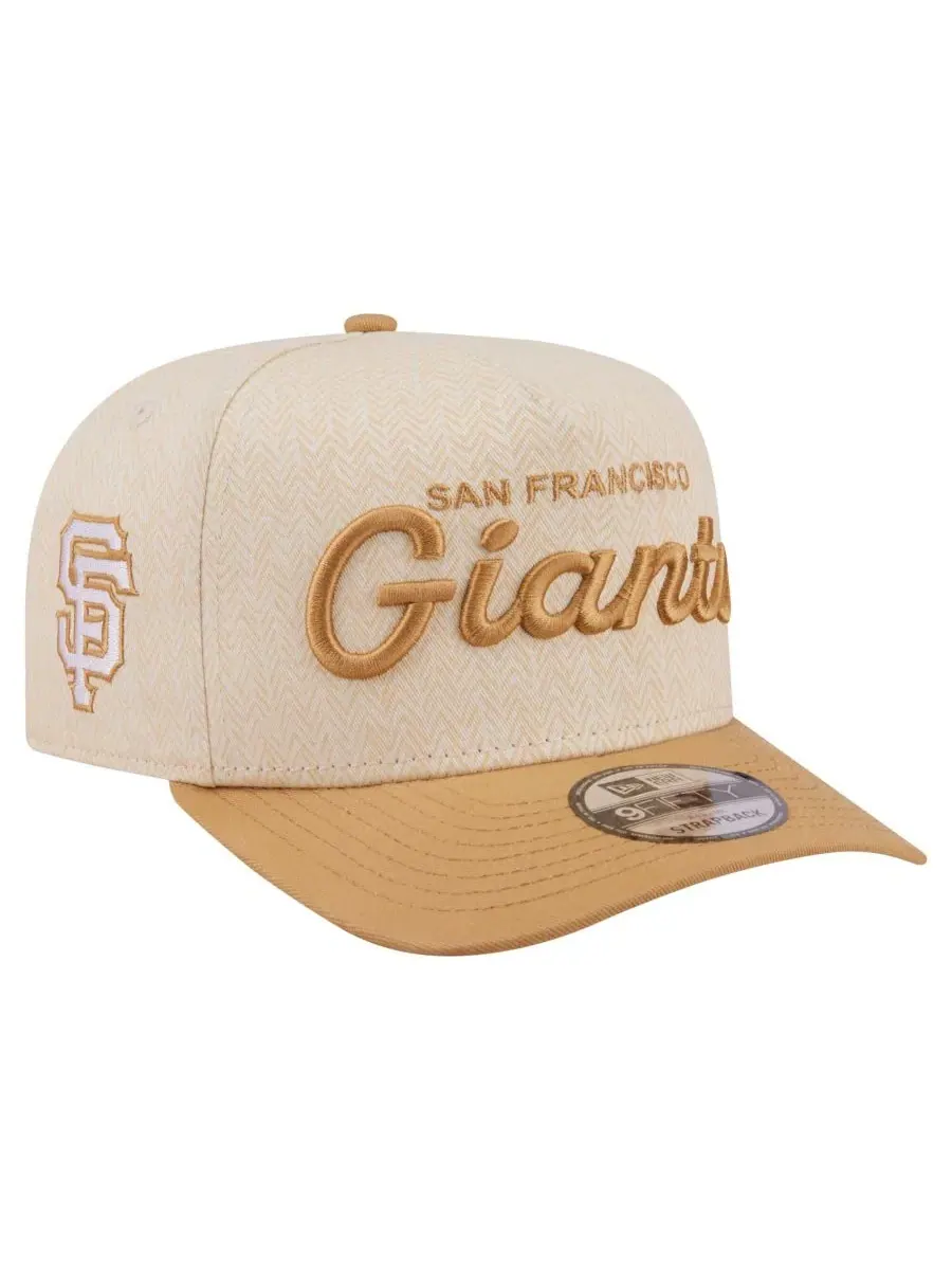 Бейсболка-снэпбек New Era San Francisco Giants Herringbone 9FIFTY A-Frame — изображение 1 из 5, кремовый хаки