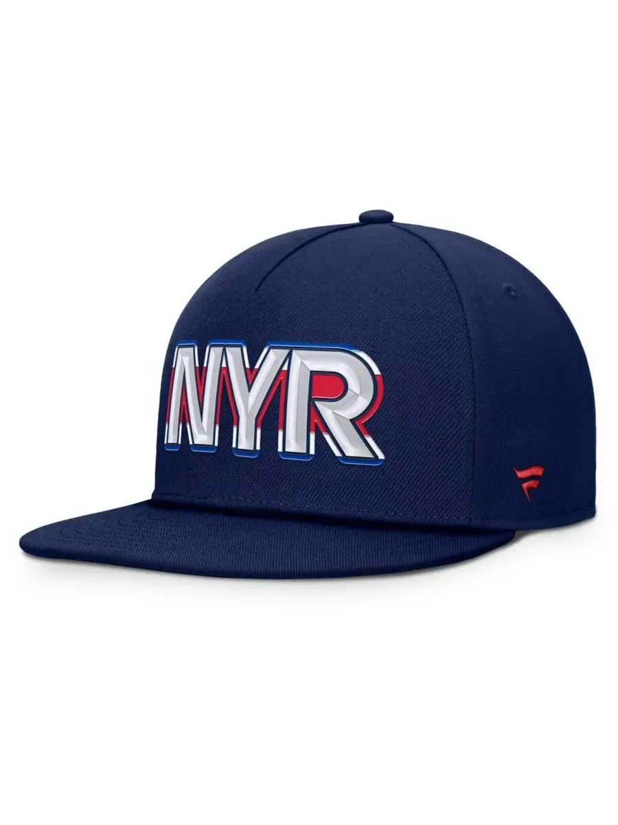 Fanatics Мужская темно-синяя бейсболка New York Rangers Authentic Pro Rink Team Code Snapback — изображение 2 из 4