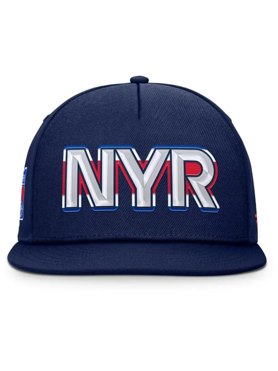 Fanatics Мужская темно-синяя бейсболка New York Rangers Authentic Pro Rink Team Code Snapback — изображение 3 из 4