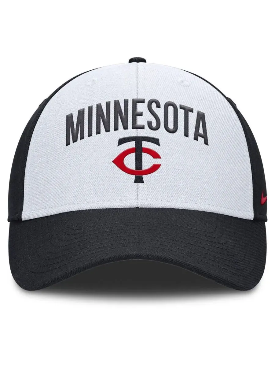 Nike Мужская регулируемая бейсболка Minnesota Twins Club белого/темно-синего цвета — изображение 3 из 4, белый темно-синий