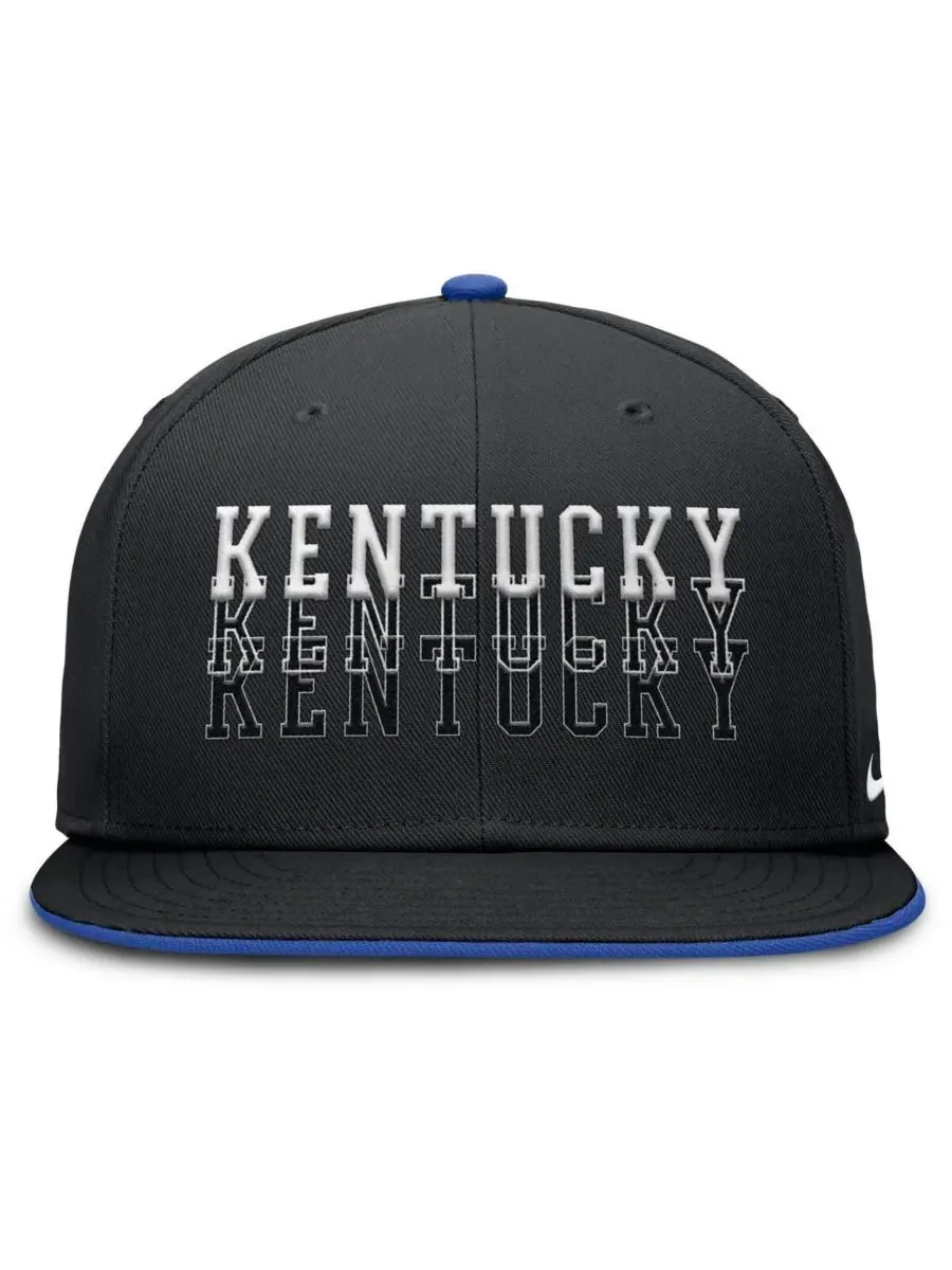 Nike Мужская черная бейсболка Kentucky Wildcats True Primetime Performance Fitted Hat — изображение 2 из 4, черный