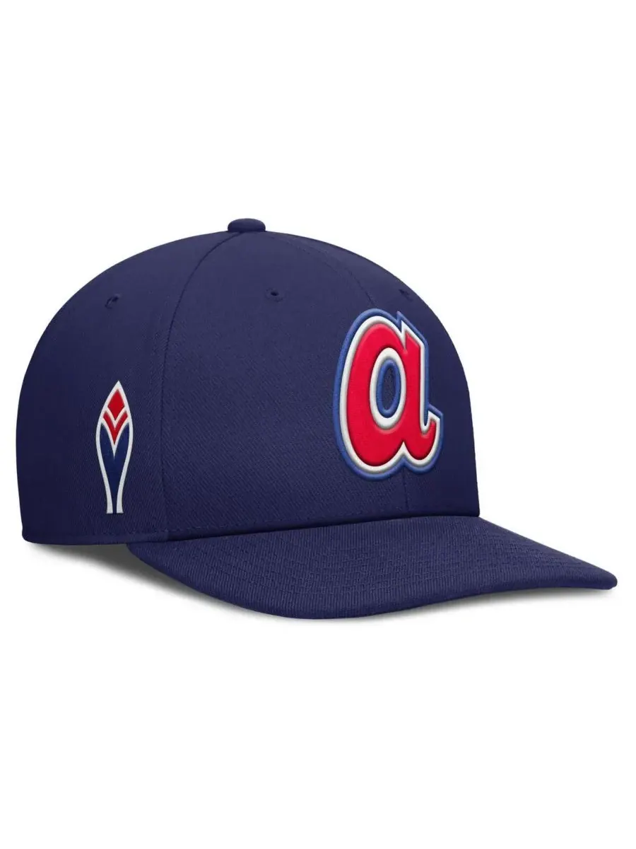 Nike Мужская темно-синяя бейсболка Atlanta Braves Pro Performance Snapback — изображение 1 из 4, темно-синий