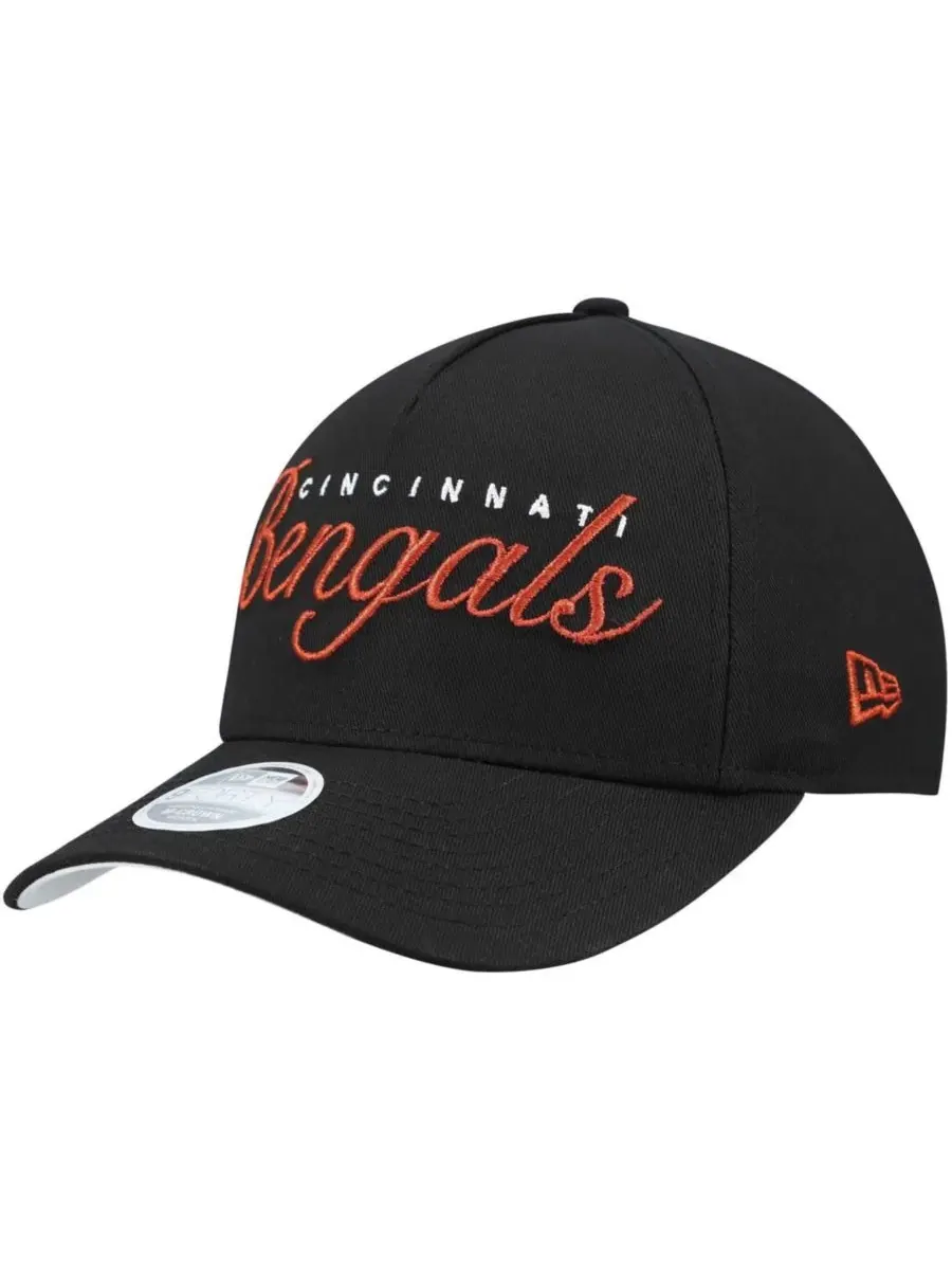 Кепка с вышивкой Cincinnati Bengals Metallic New Era — изображение 1 из 5, черный