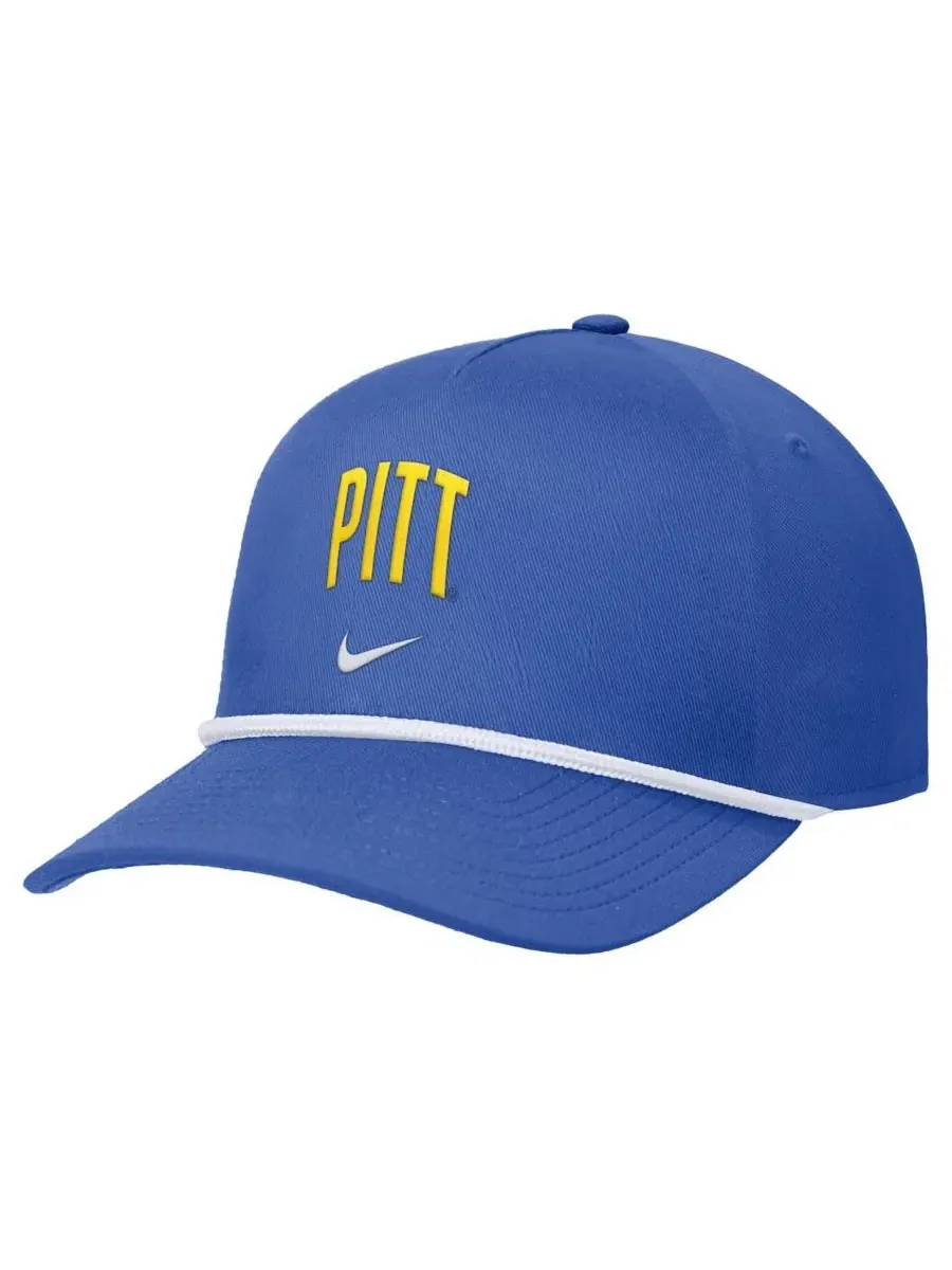 Мужская регулируемая бейсболка Royal Pitt Panthers Rise Nike — изображение 1 из 2, королевский