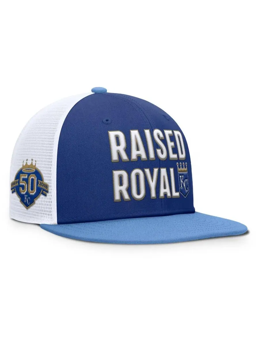 Nike Мужская бейсболка-тракер Kansas City Royals Pro Performance Snapback королевского — изображение 1 из 4, светлый синий