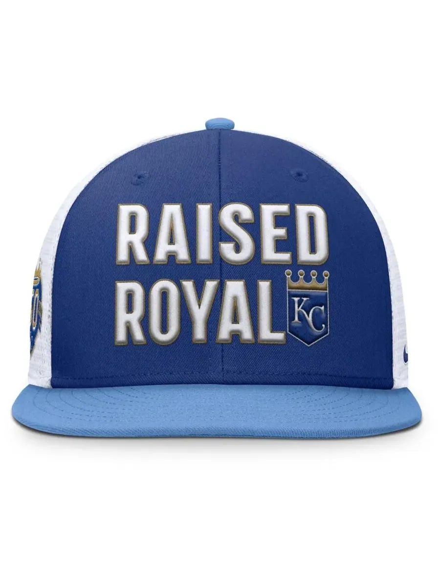 Nike Мужская бейсболка-тракер Kansas City Royals Pro Performance Snapback королевского — изображение 3 из 4, светлый синий