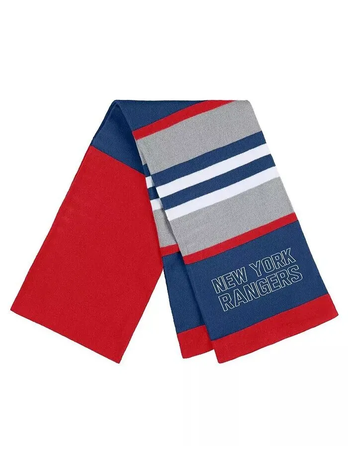 Женский комплект из перчаток и шарфа в полоску New York Rangers Wear By Erin Andrews — изображение 2 из 3