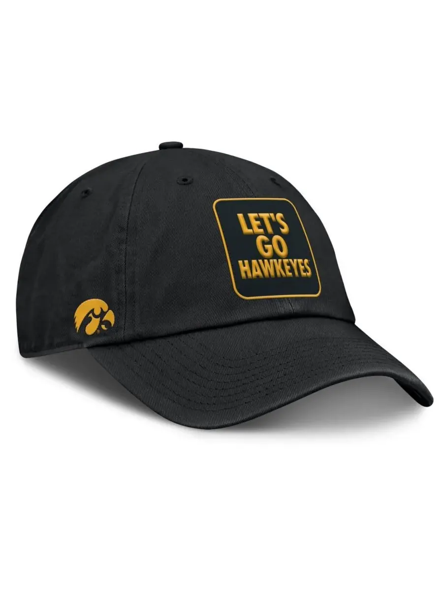 Nike Мужская черная регулируемая кепка с логотипом местного клуба Iowa Hawkeyes — изображение 3 из 4, черный