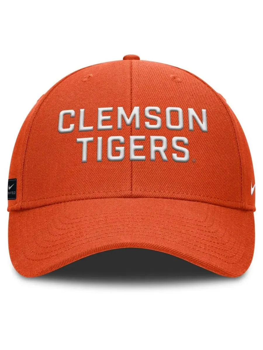 Nike Мужская оранжевая тренировочная кепка Clemson Tigers Rise с регулируемой застежкой — изображение 2 из 4, оранжевый