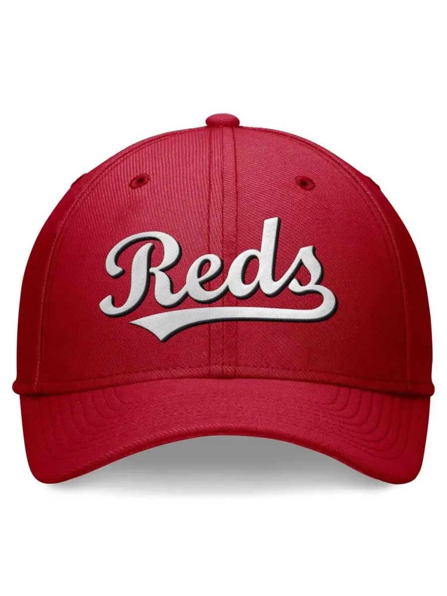 Nike Мужская красная бейсболка Cincinnati Reds Evergreen Performance Flex — изображение 4 из 4, красный