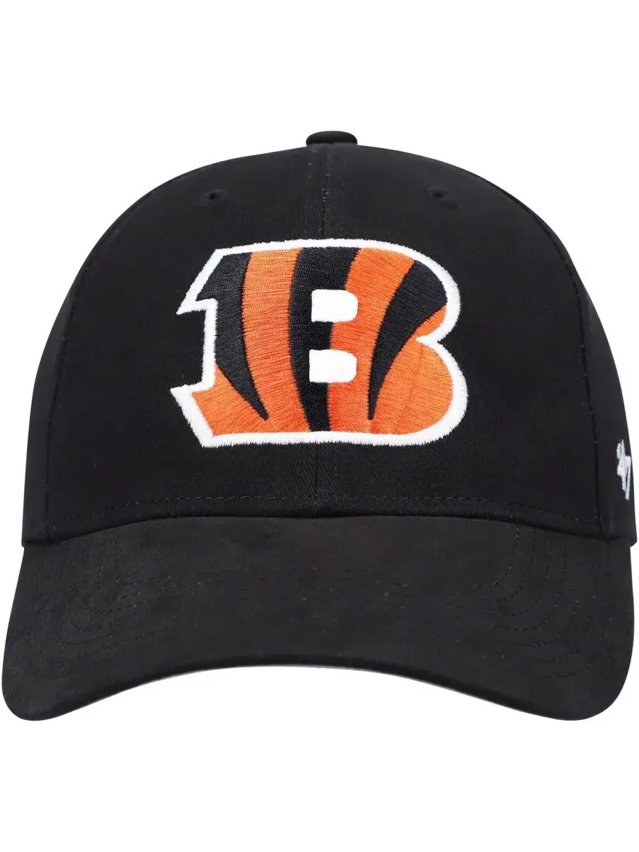 '47 Brand Детская черная регулируемая бейсболка Cincinnati Bengals Basic MVP — изображение 2 из 4, черный