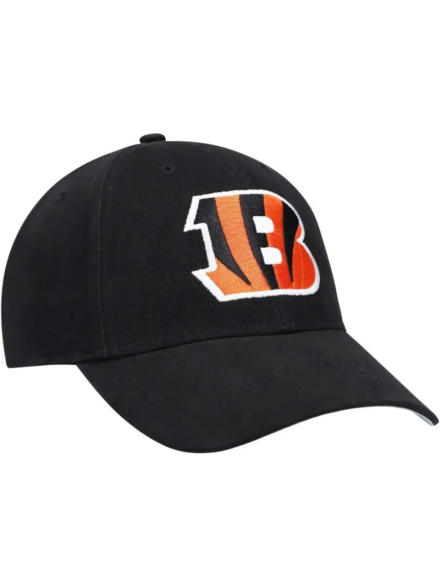 '47 Brand Детская черная регулируемая бейсболка Cincinnati Bengals Basic MVP — изображение 3 из 4, черный