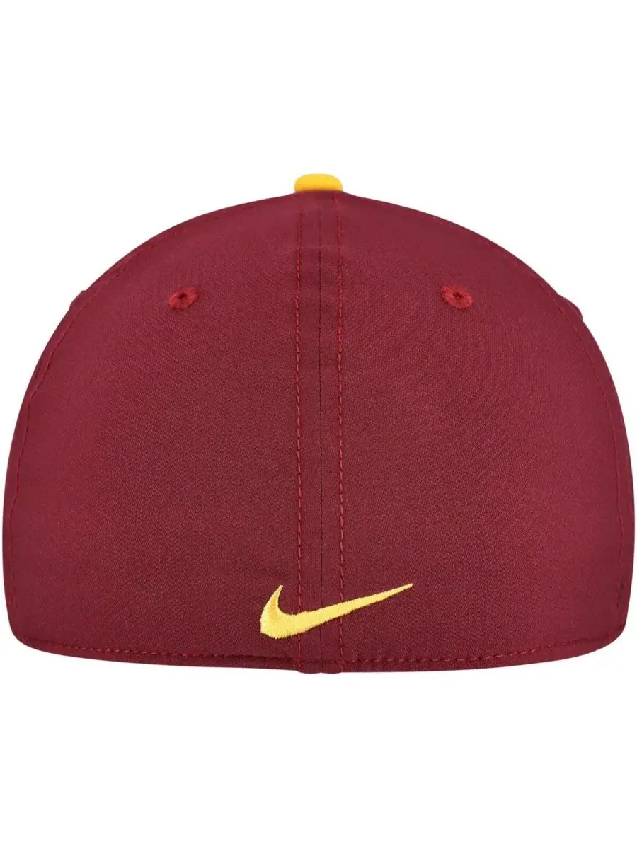 Nike Мужская бордовая бейсболка Minnesota Golden Gophers Rise Performance Flex Hat — изображение 3 из 5, коричневый