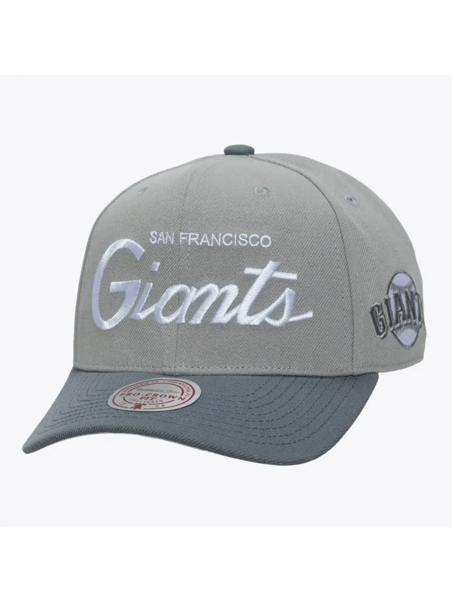 Мужская серая регулируемая бейсболка San Francisco Giants Thunderstorm Head Coach Pro-Crown — изображение 1 из 4, серый